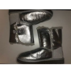 Shiny Silver Ugg Boots